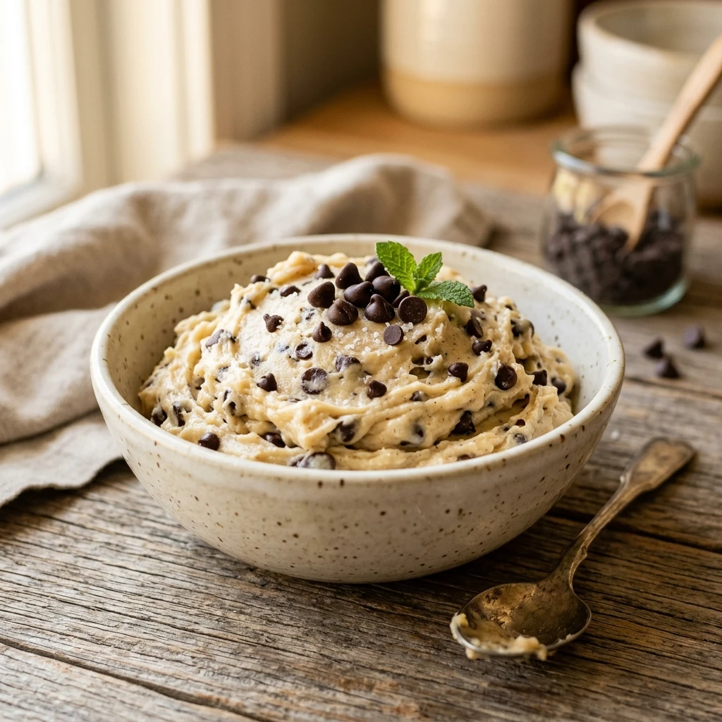 Cottage Cheese Chocolate Chip Cookie Dough - Edible