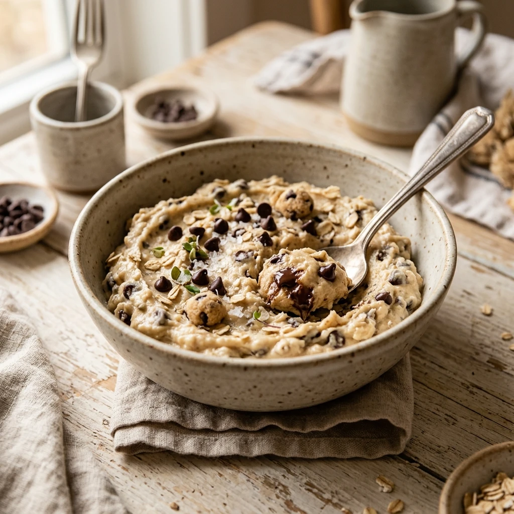 Cottage Cheese Chocolate Chip Cookie Dough High Protein