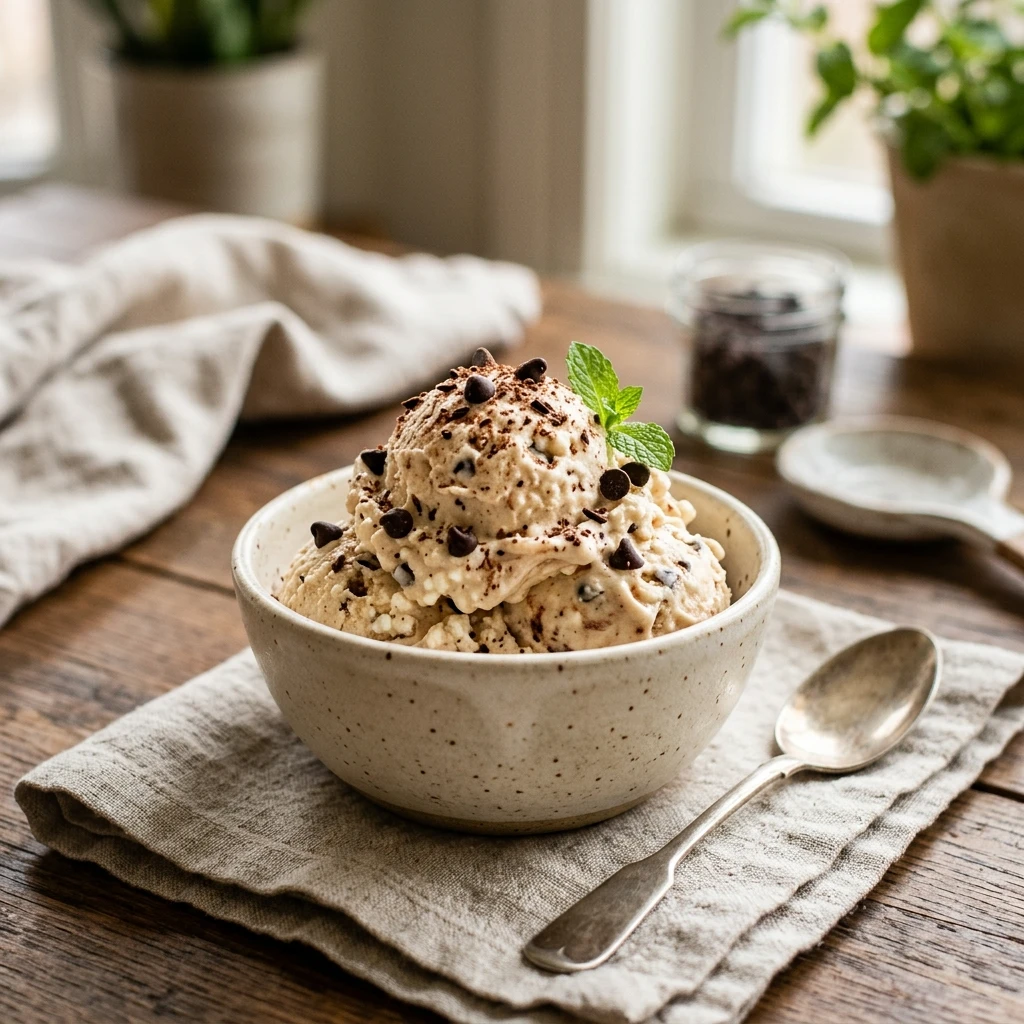 Cottage Cheese Chocolate Chip Ice Cream High Protein Viral