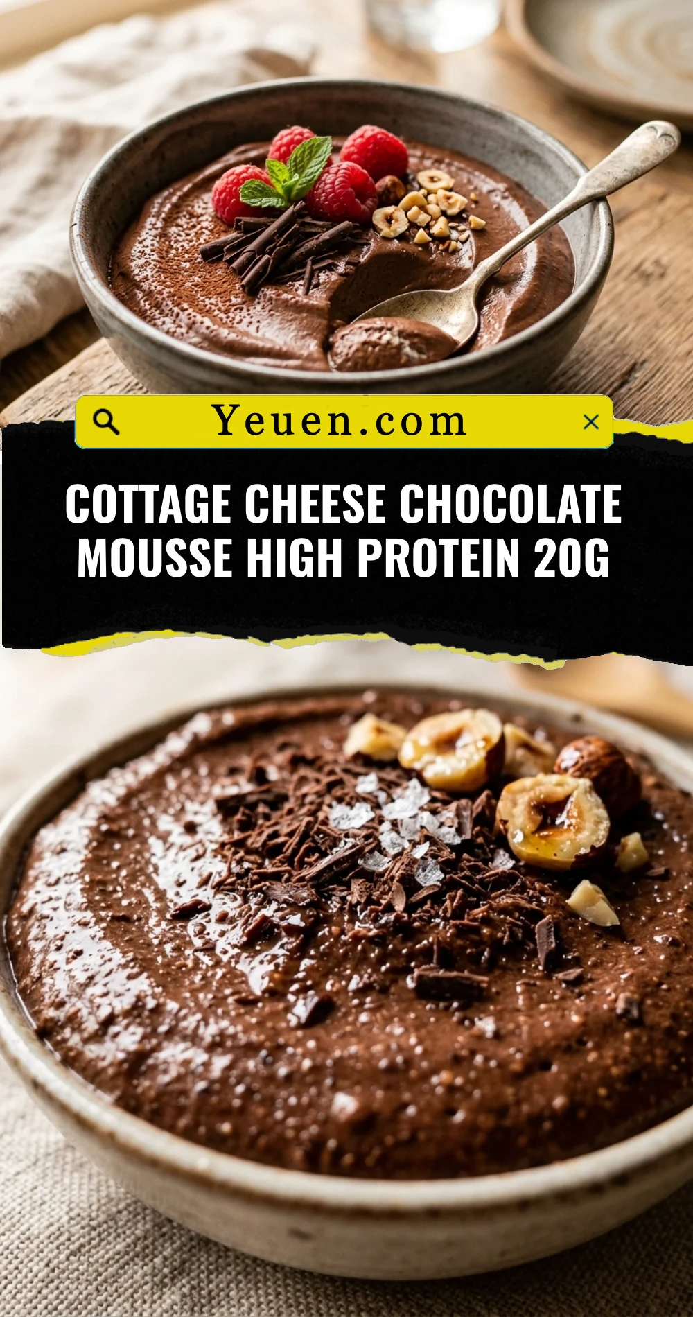 Cottage Cheese Chocolate Mousse High Protein 20g