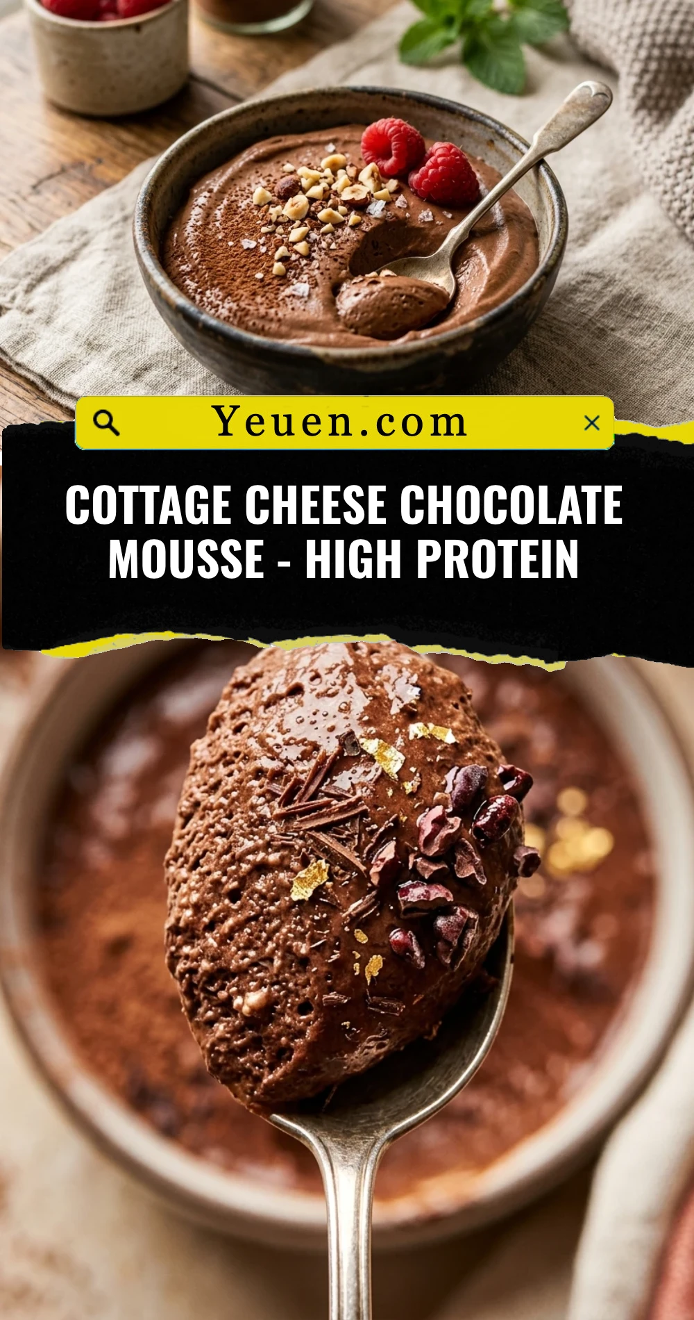 Cottage Cheese Chocolate Mousse - High Protein