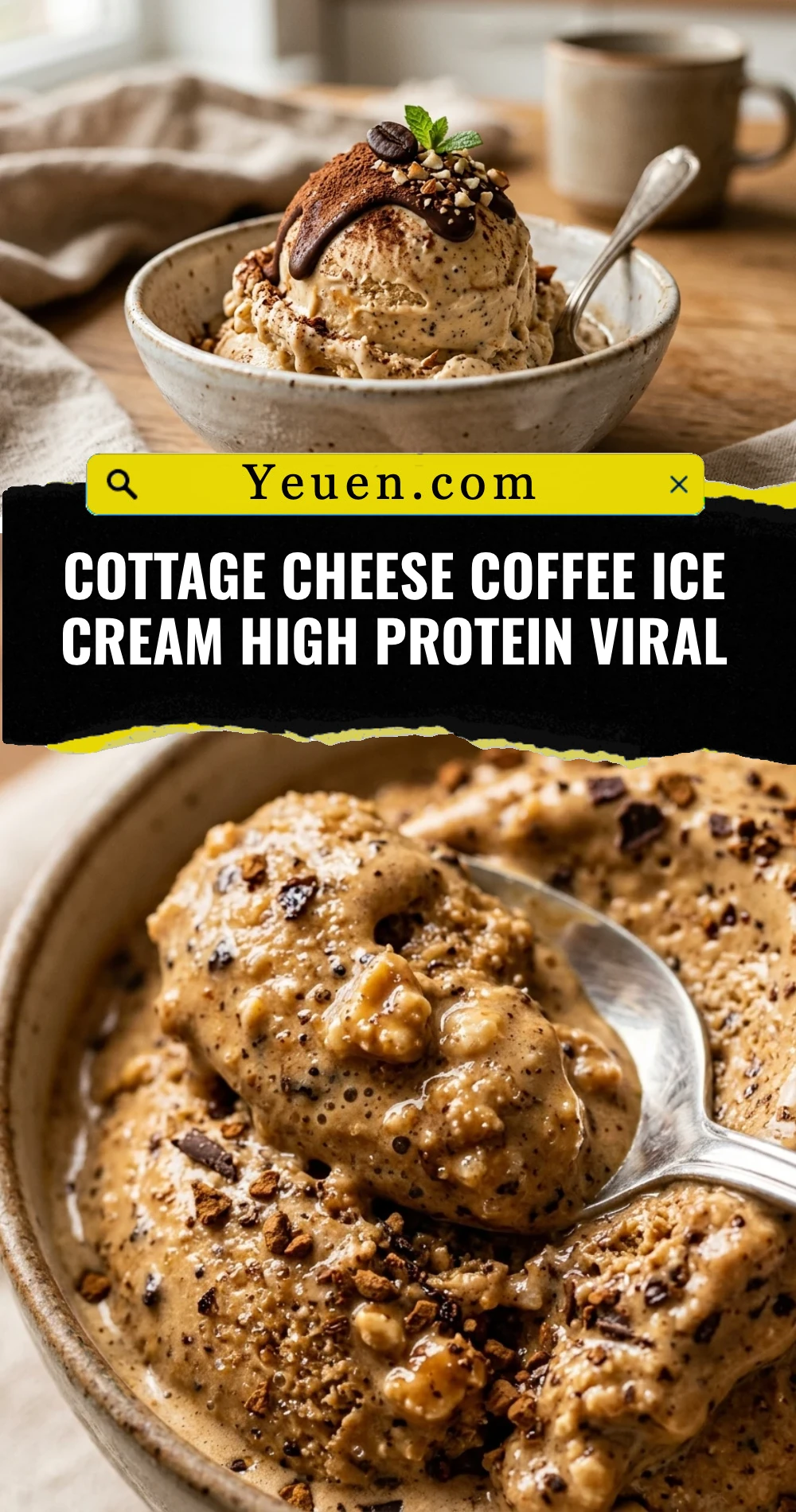 Cottage Cheese Coffee Ice Cream High Protein Viral