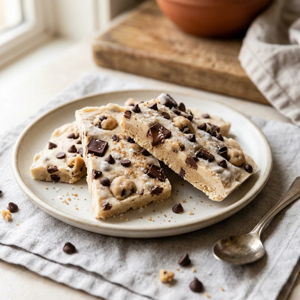 Cottage Cheese Cookie Dough Bark - Viral
