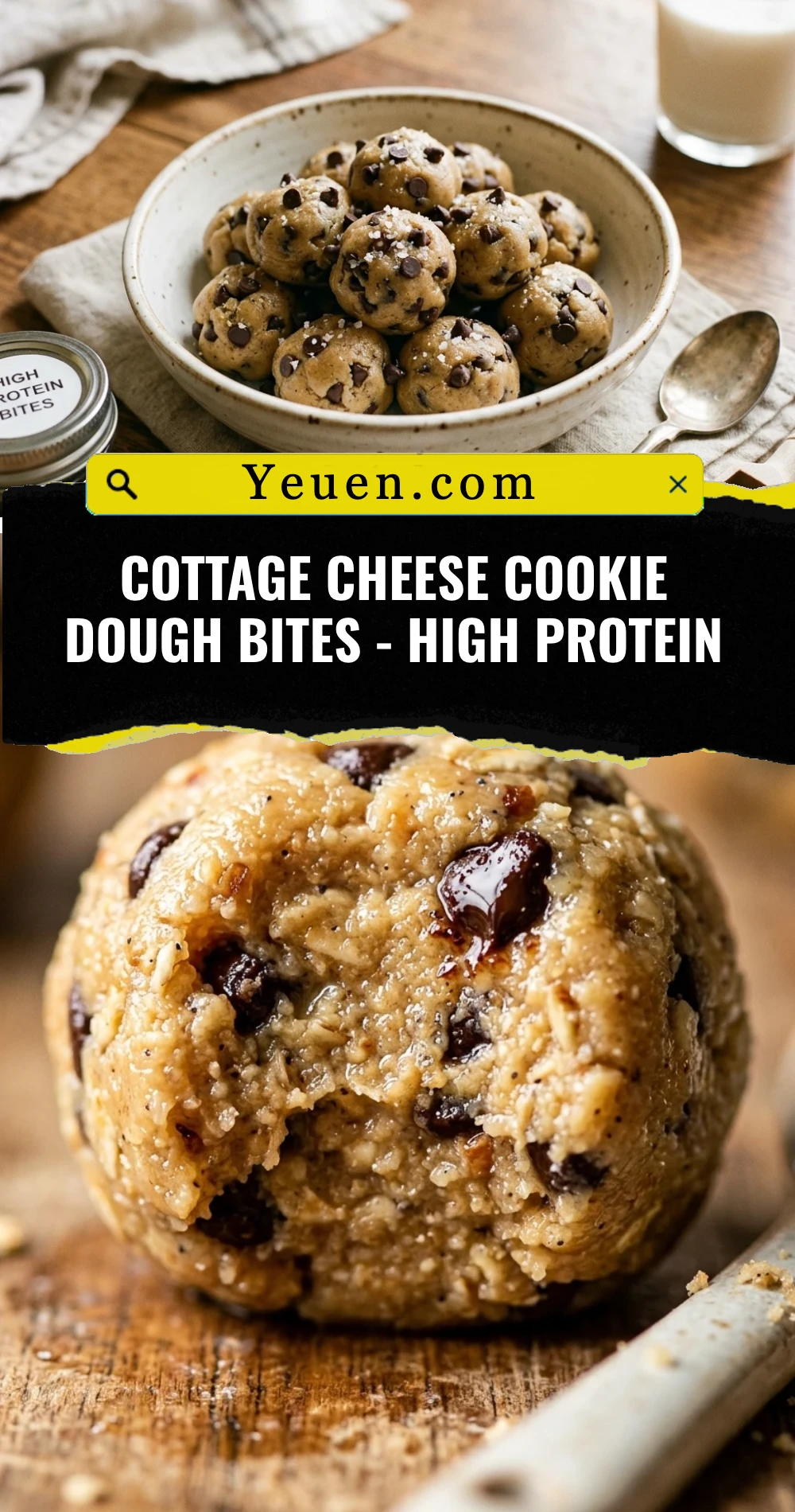 Cottage Cheese Cookie Dough Bites - High Protein