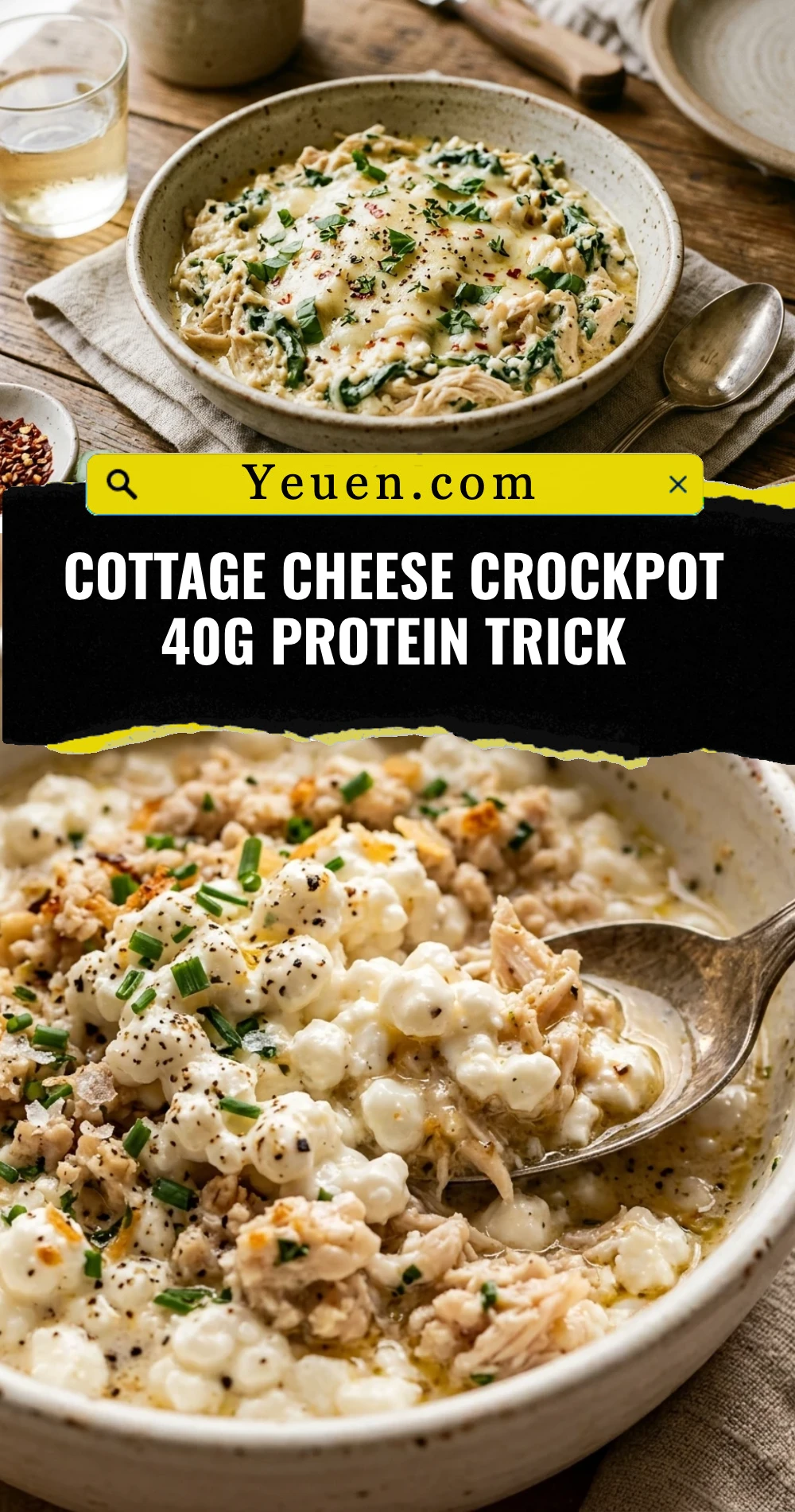 Cottage Cheese Crockpot 40g Protein Trick