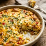 Cottage Cheese Egg Bake High Protein Family Breakfast