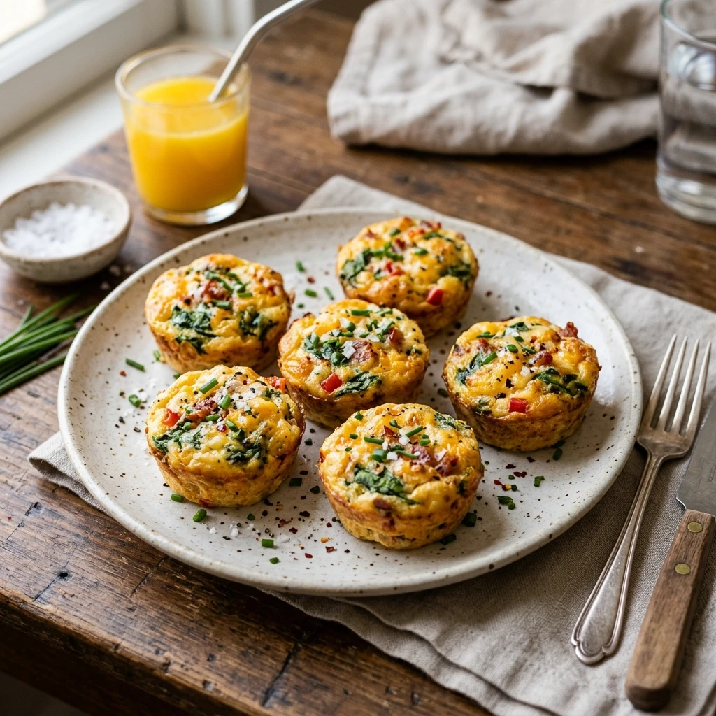 Cottage Cheese Egg Bites High Protein 30g+ Easy Low Carb Meal Prep