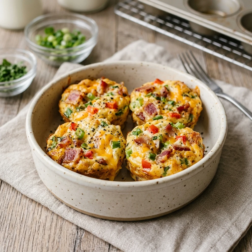 Cottage Cheese Egg Bites High Protein 30g+ Easy Meal Prep Low Carb