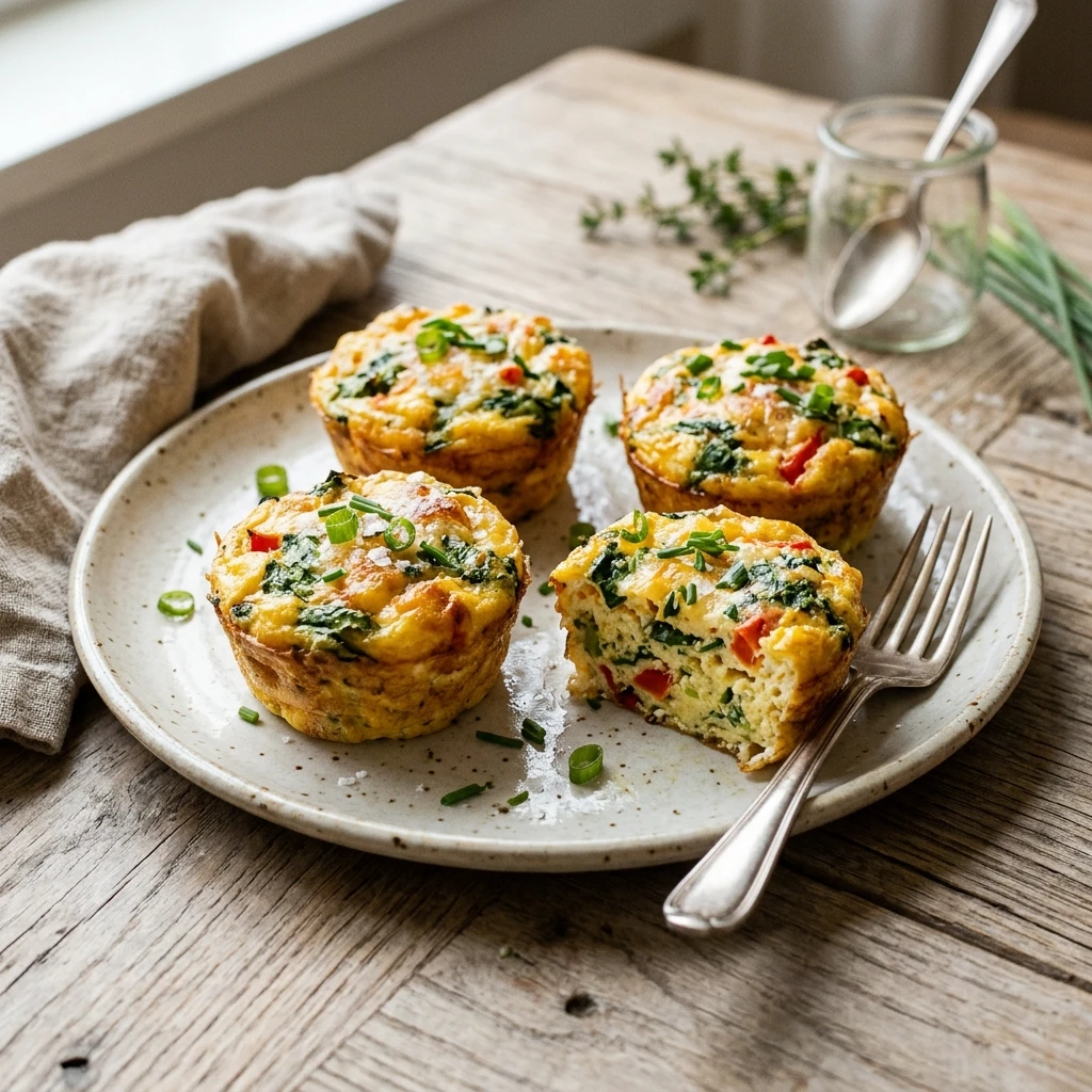 Cottage Cheese Egg Bites High Protein 30g+ Easy Meal Prep Low Carb