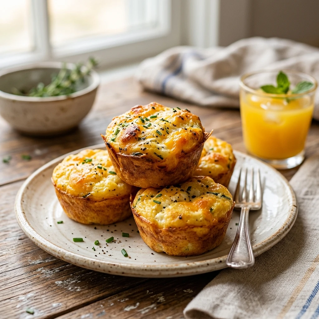 Cottage Cheese Egg Muffins 20g+ High Protein Easy Breakfast 3 Ingredient