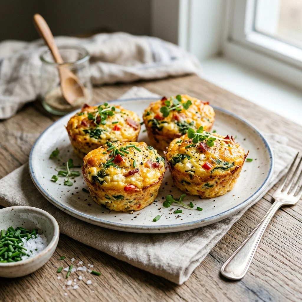 Cottage Cheese Egg Muffins 20g+ Protein Easy High Protein Breakfast