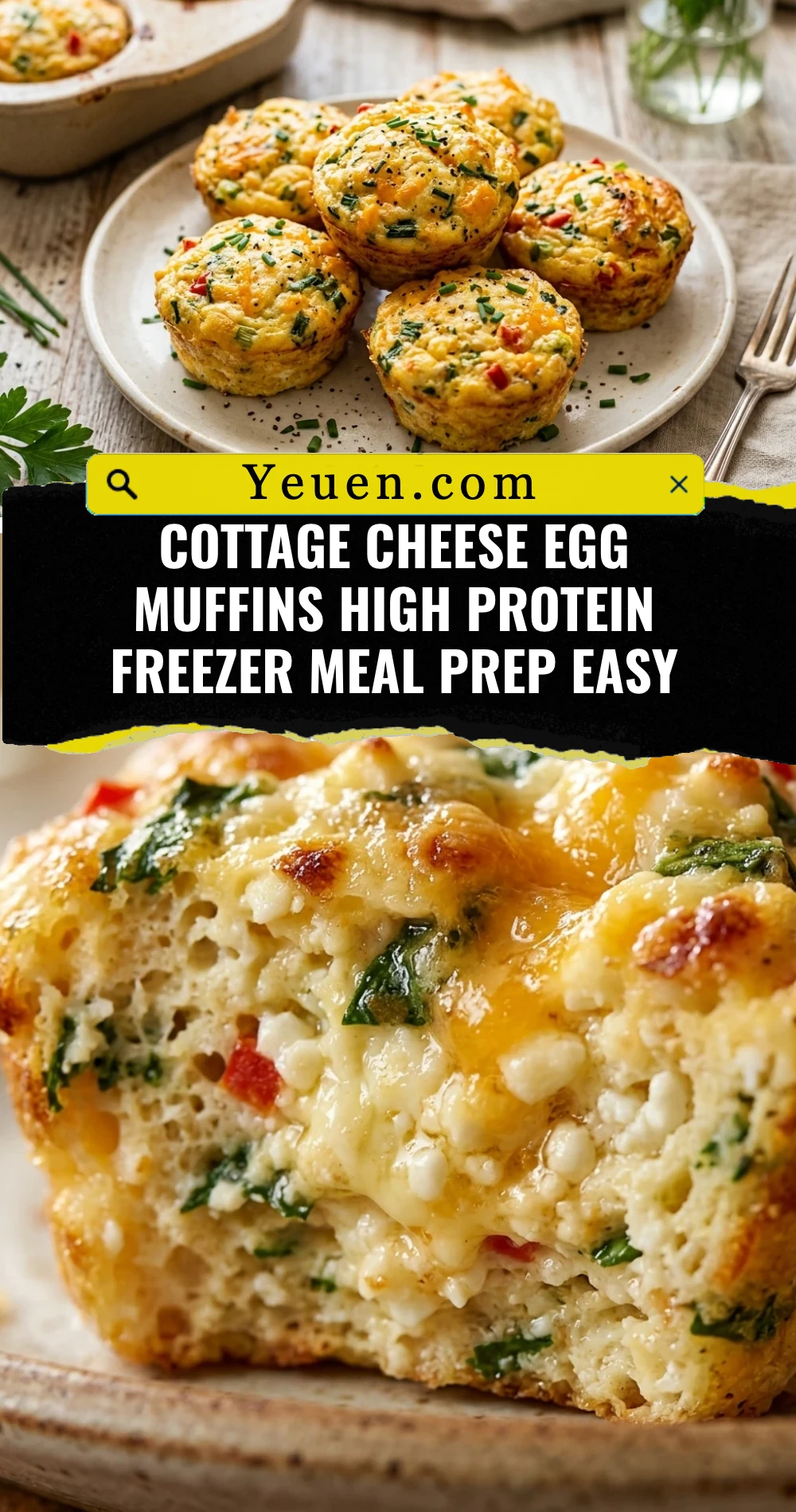 Cottage Cheese Egg Muffins High Protein Freezer Meal Prep Easy