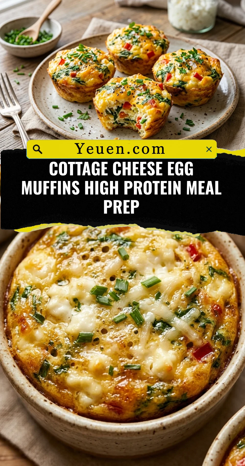 Cottage Cheese Egg Muffins High Protein Meal Prep