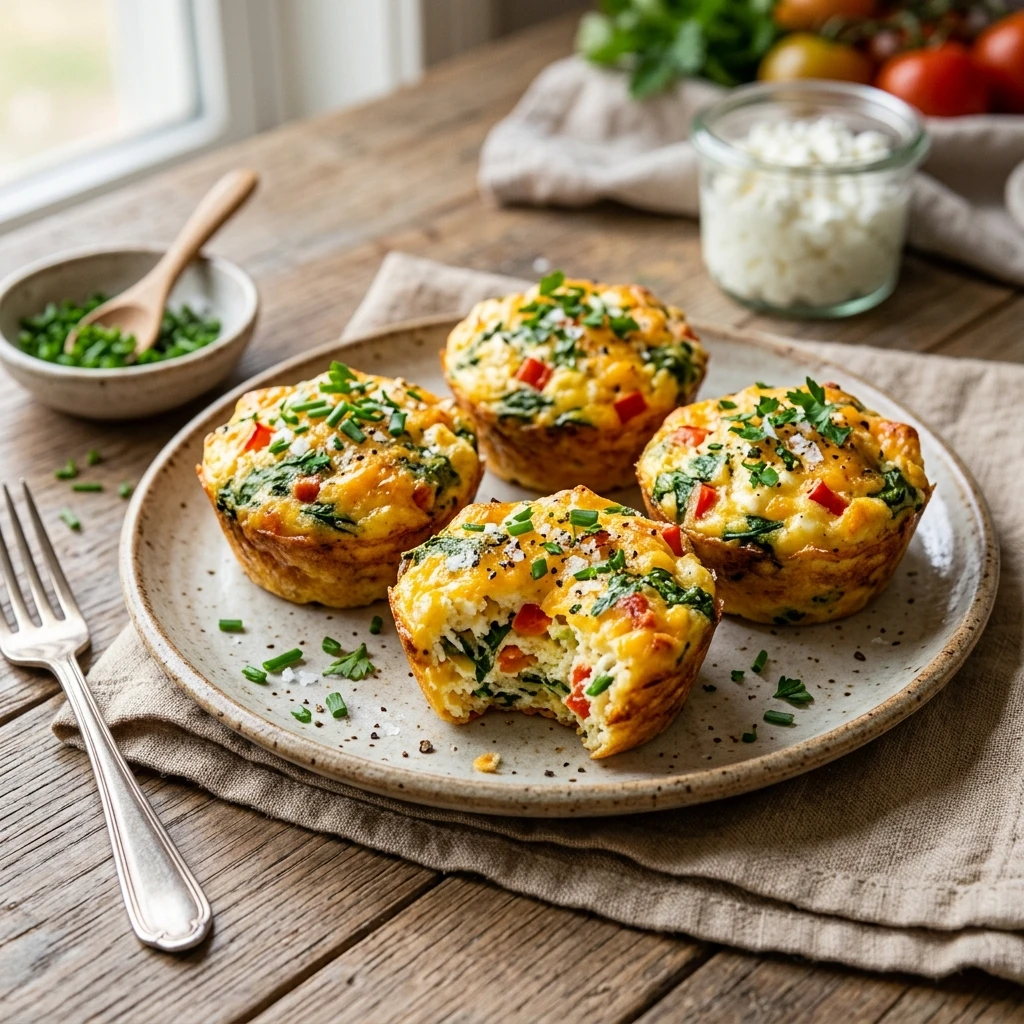 Cottage Cheese Egg Muffins High Protein Meal Prep