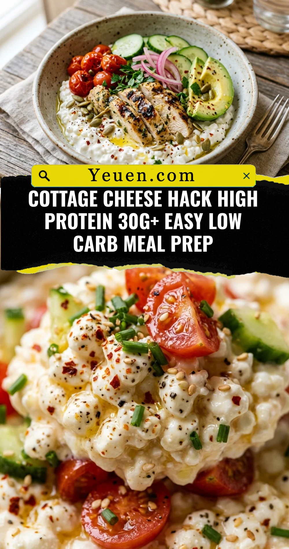 Cottage Cheese Hack High Protein 30g+ Easy Low Carb Meal Prep