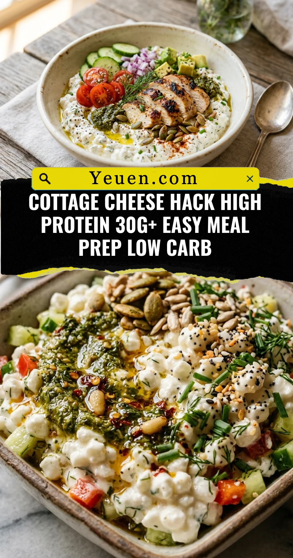 Cottage Cheese Hack High Protein 30g+ Easy Meal Prep Low Carb