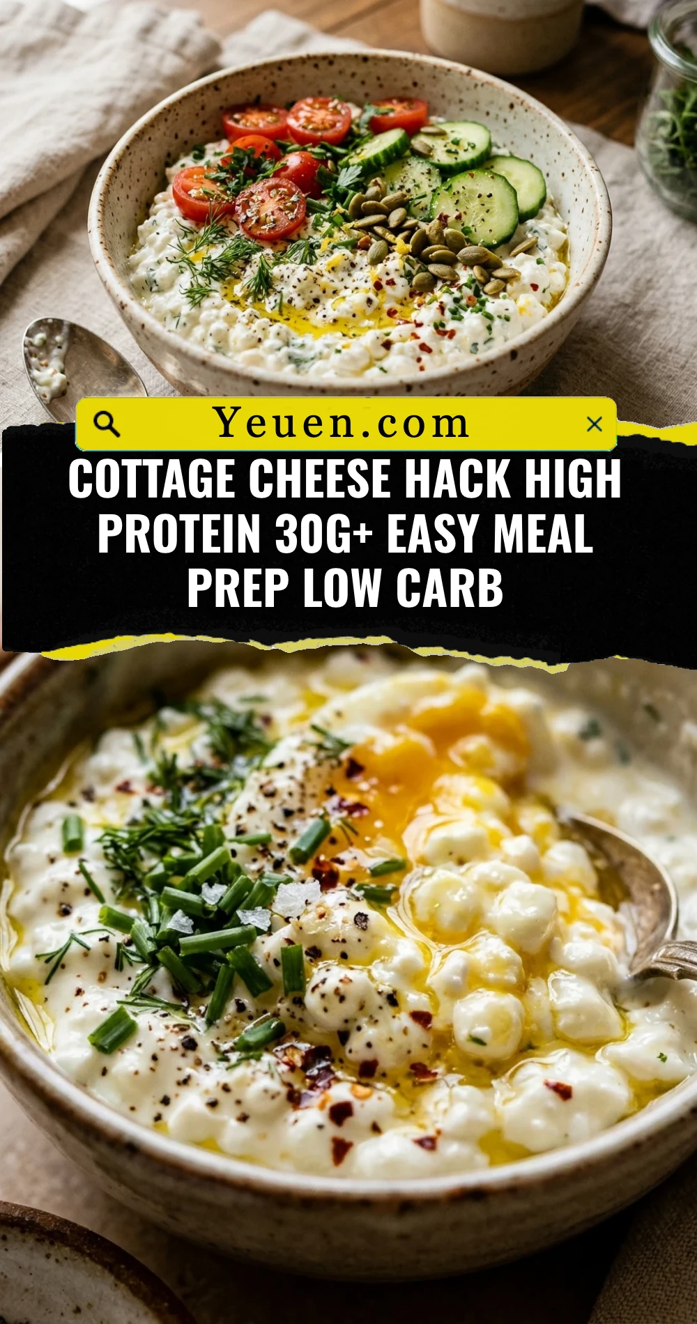 Cottage Cheese Hack High Protein 30g+ Easy Meal Prep Low Carb
