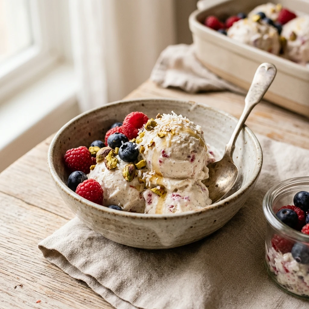 Cottage Cheese Ice Cream High Protein 30g+ Easy Meal Prep Low Carb