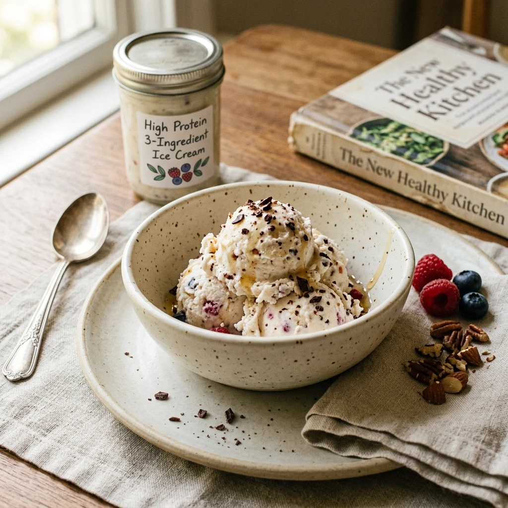 Cottage Cheese Ice Cream Viral High Protein 3 Ingredient