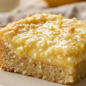 Cottage Cheese Lemon Bars High Protein Low Carb