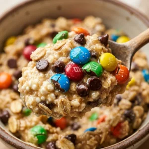 Cottage Cheese Monster Cookie Dough High Protein 3 Ingredient