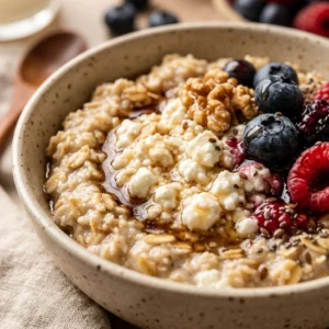 Cottage Cheese Oatmeal High Protein 20g No Powder