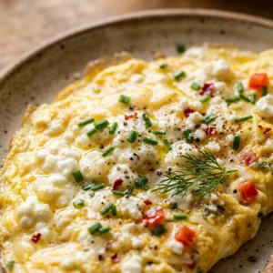Cottage Cheese Omelette Breakfast 20g+ Protein Meal Prep Easy High Protein