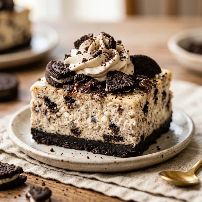 Cottage Cheese Oreo Cheesecake High Protein No Bake