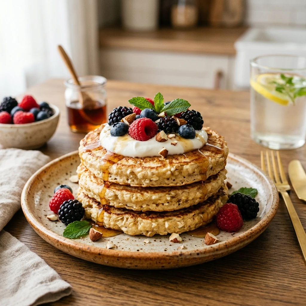 Cottage Cheese Pancakes High Protein 30g+ Easy Meal Prep Low Carb