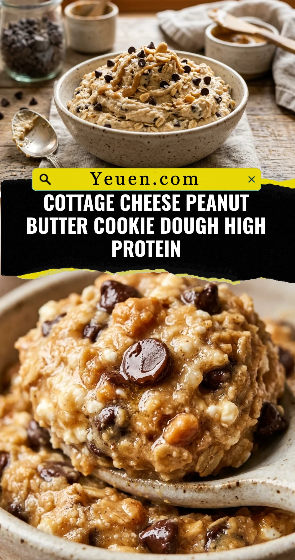 Cottage Cheese Peanut Butter Cookie Dough High Protein