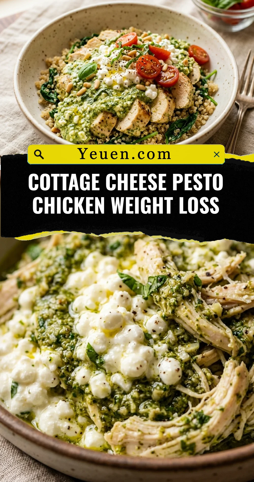 Cottage Cheese Pesto Chicken Weight Loss