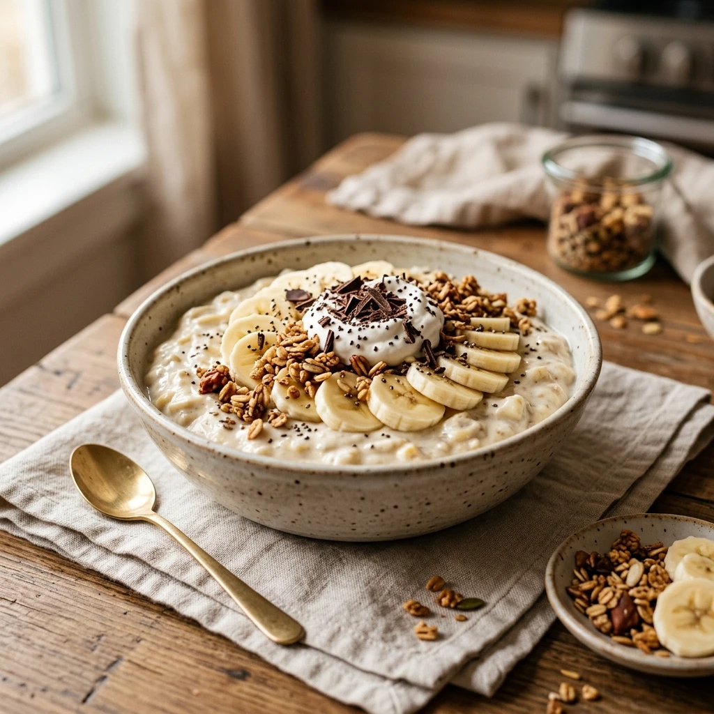 Cottage Cheese Protein Banana Pudding - Low Carb