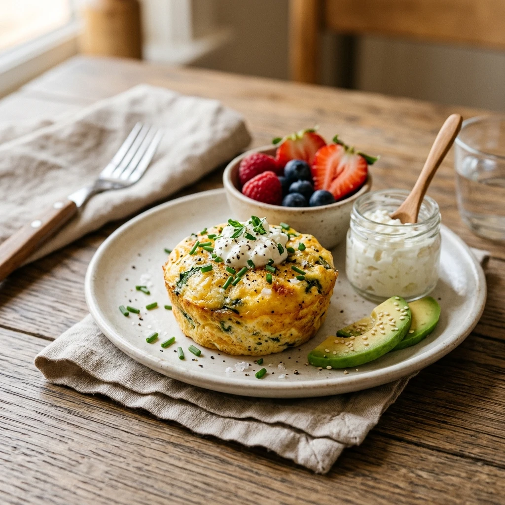 Cottage Cheese Protein Box Egg Bites 20g+ High Protein Easy Breakfast 3 Ingredient