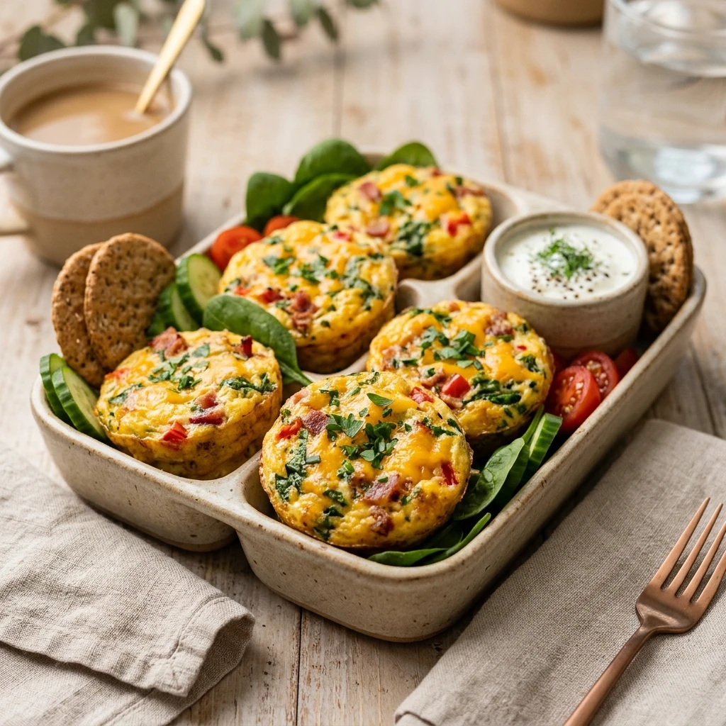 Cottage Cheese Protein Box Egg Bites 20g+ Protein Easy High Protein Breakfast