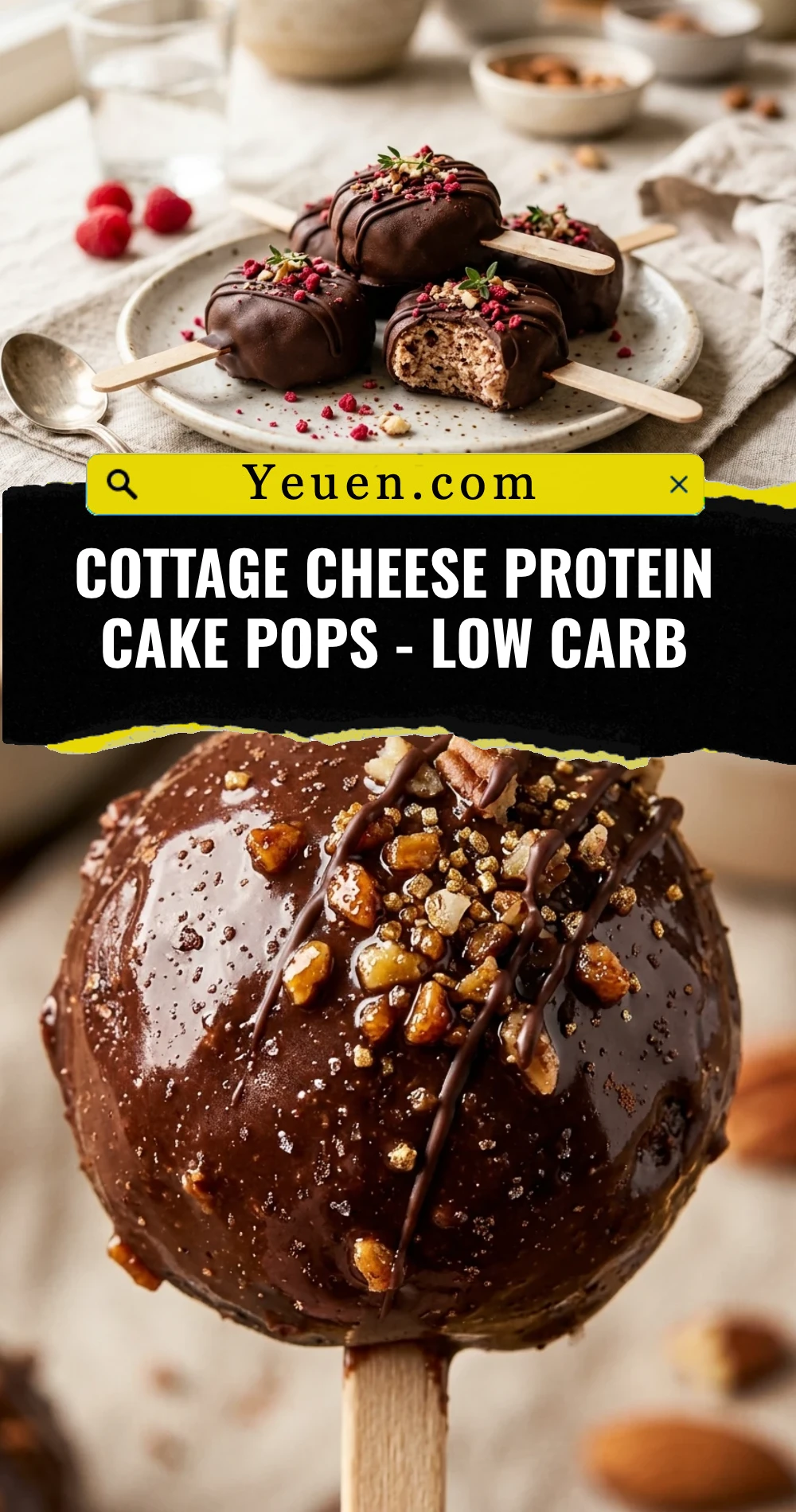 Cottage Cheese Protein Cake Pops - Low Carb