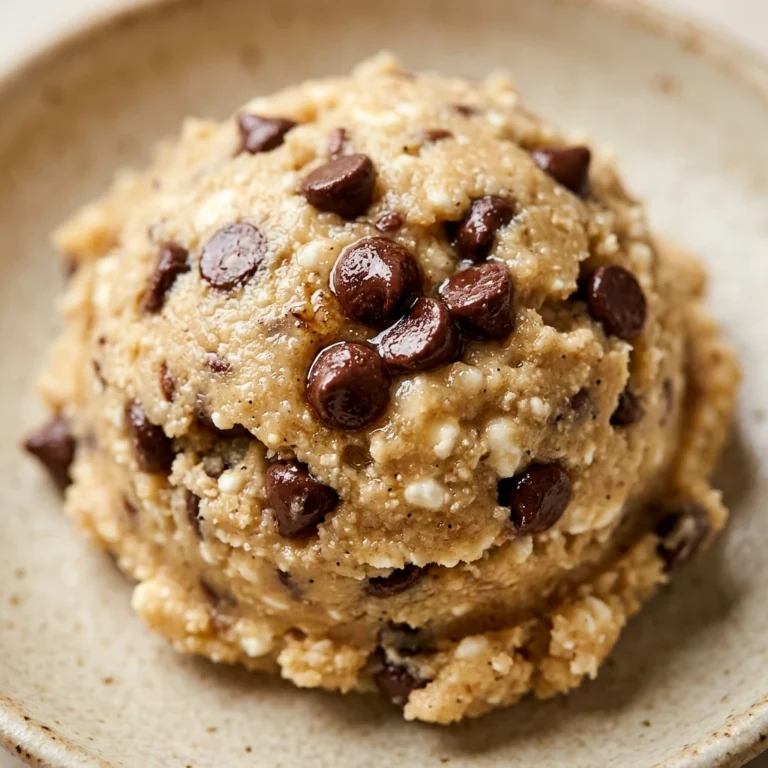 Cottage Cheese Protein Cookie Dough - Edible