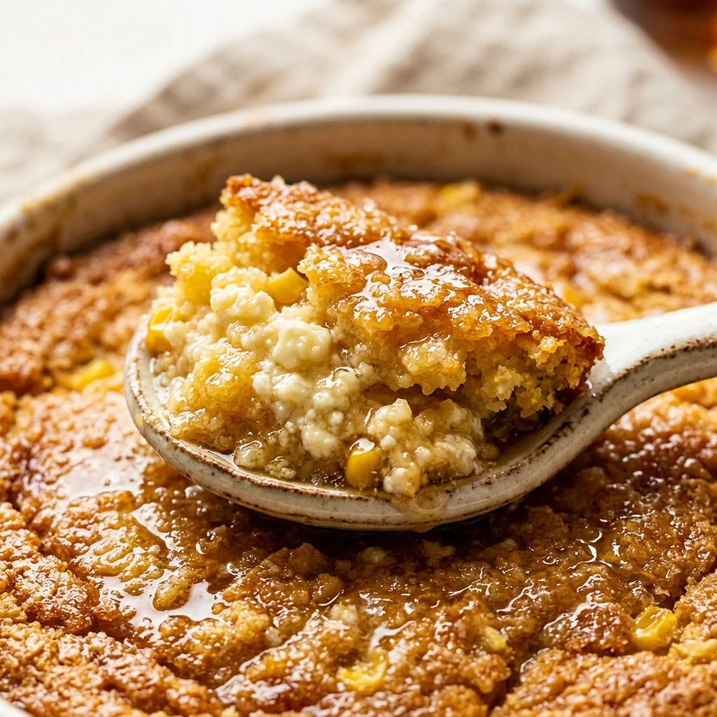 Cottage Cheese Protein Cornbread Pudding – Sweet