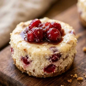 Cottage Cheese Protein Cranberry Cheesecake Bites