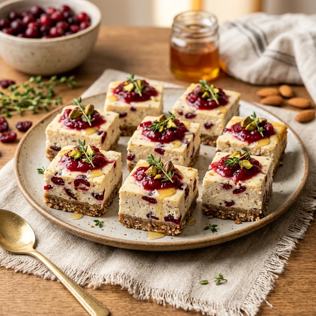 Cottage Cheese Protein Cranberry Cheesecake Bites