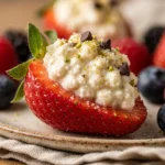 Cottage Cheese Protein Deviled Strawberries - Viral Hack