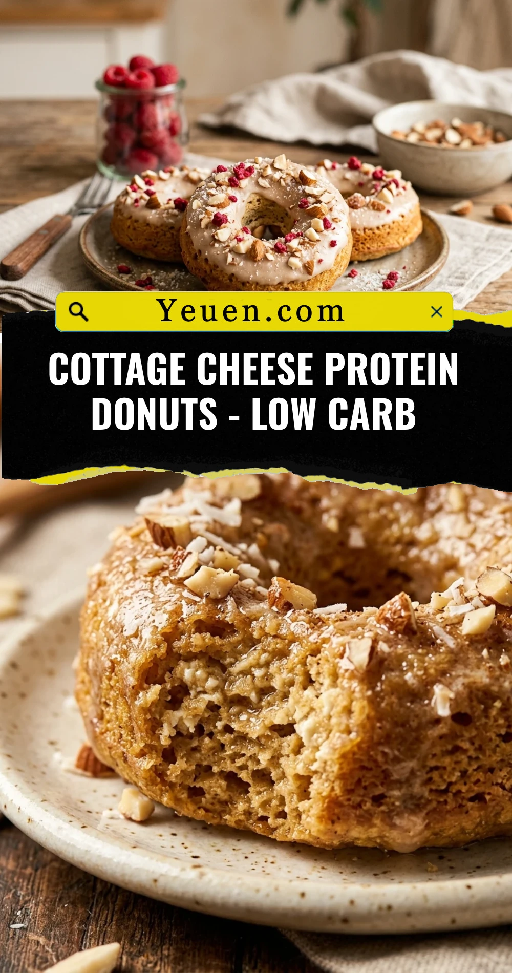 Cottage Cheese Protein Donuts - Low Carb