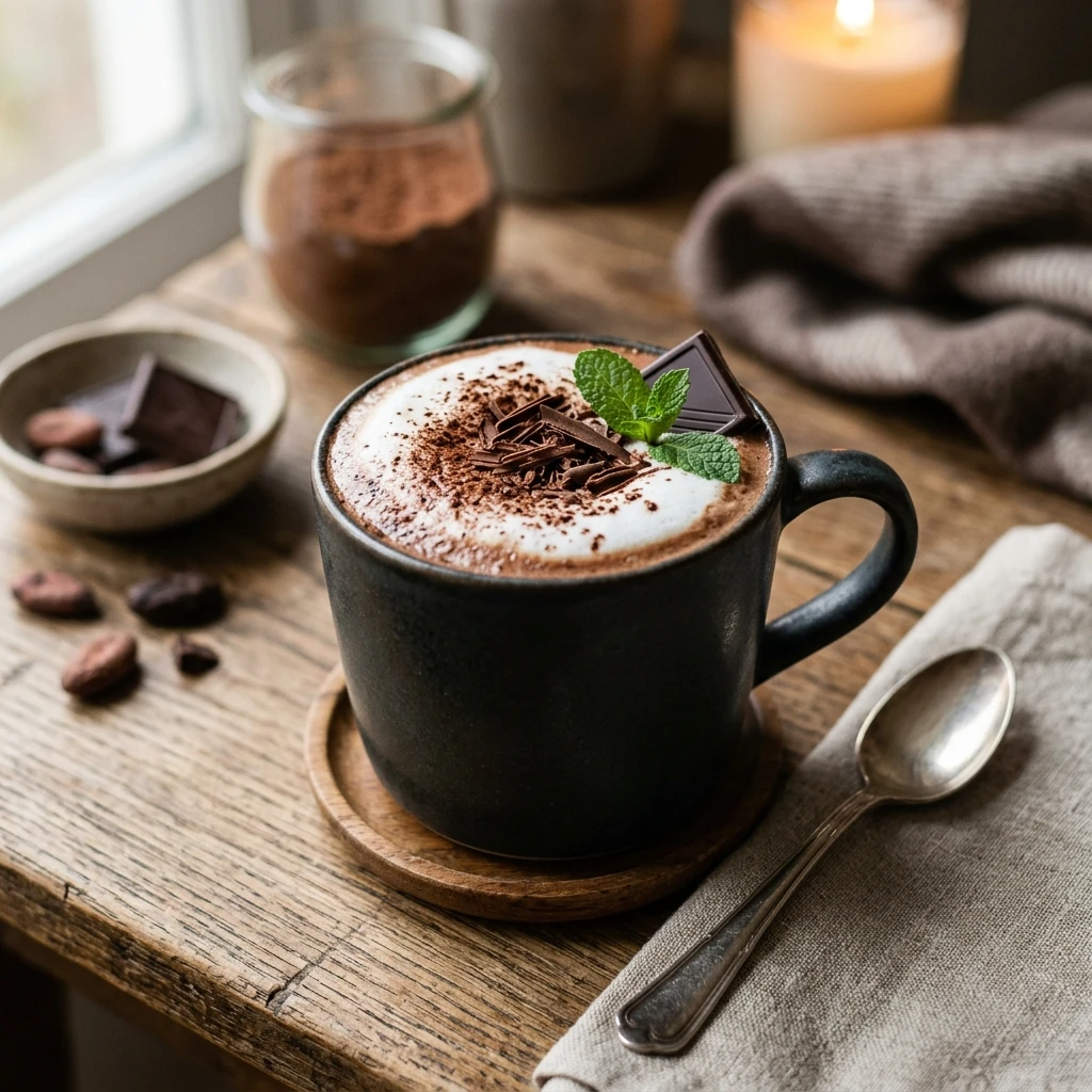 Cottage Cheese Protein Hot Chocolate - Low Carb