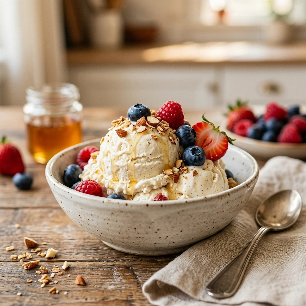 Cottage Cheese Protein Ice Cream - No Churn