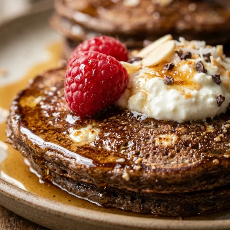 Cottage Cheese Protein Pancakes - Dessert Style