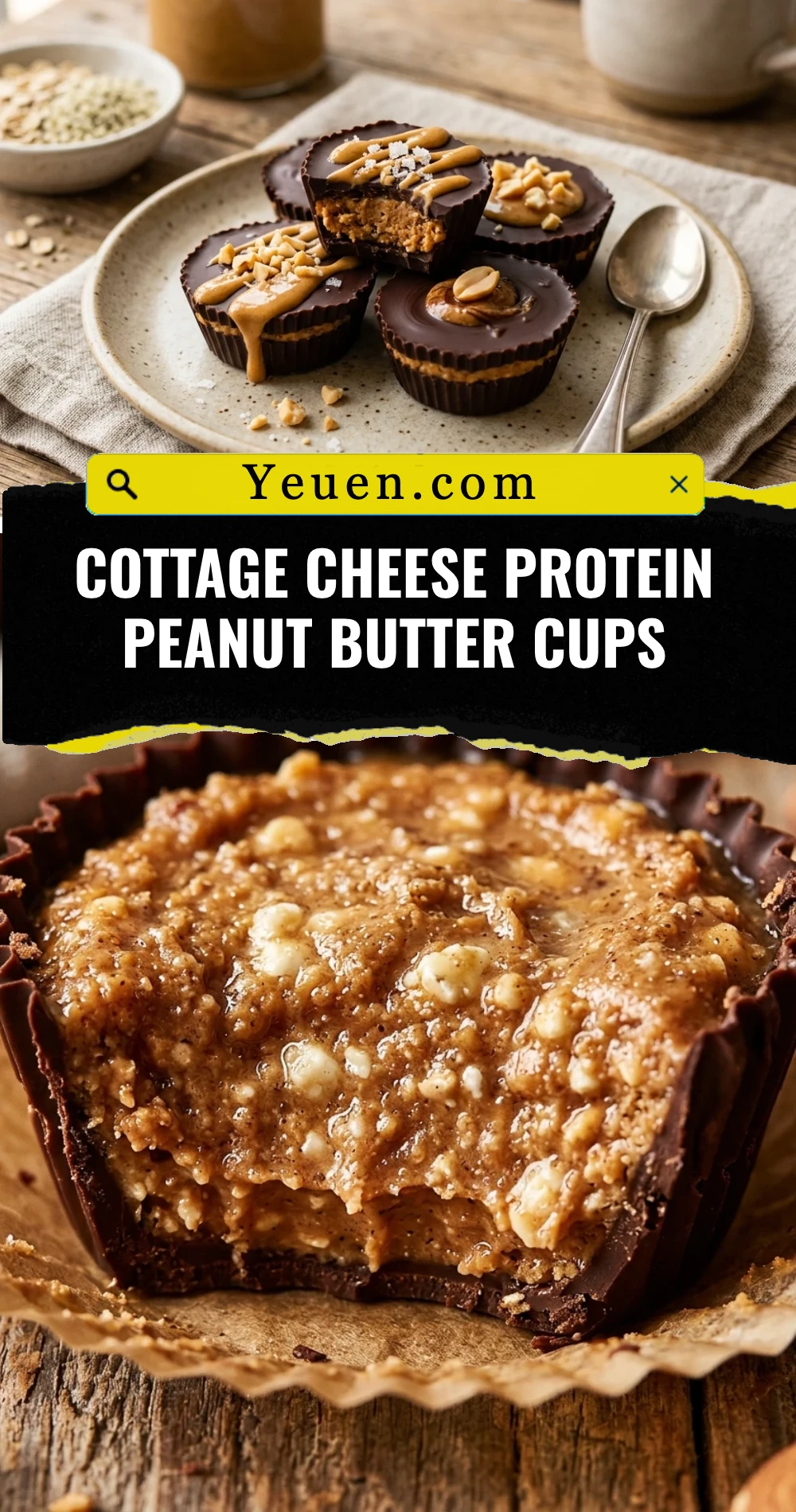 Cottage Cheese Protein Peanut Butter Cups