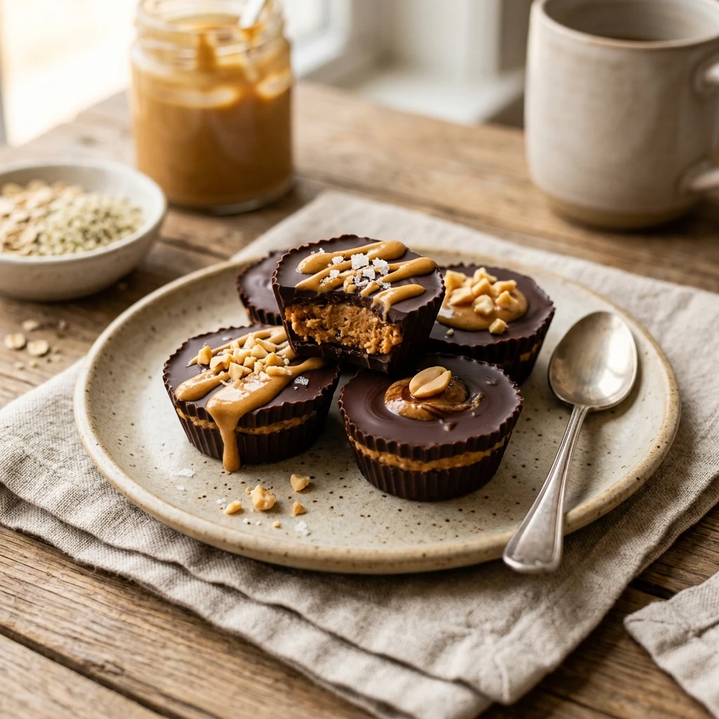 Cottage Cheese Protein Peanut Butter Cups