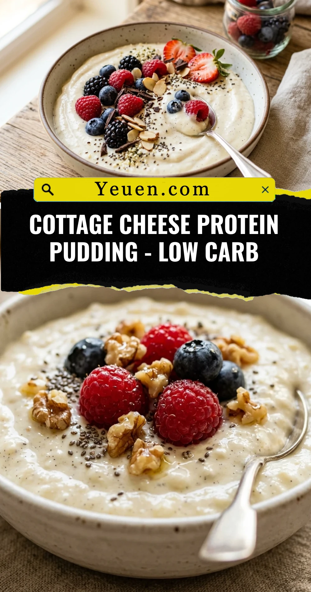 Cottage Cheese Protein Pudding - Low Carb