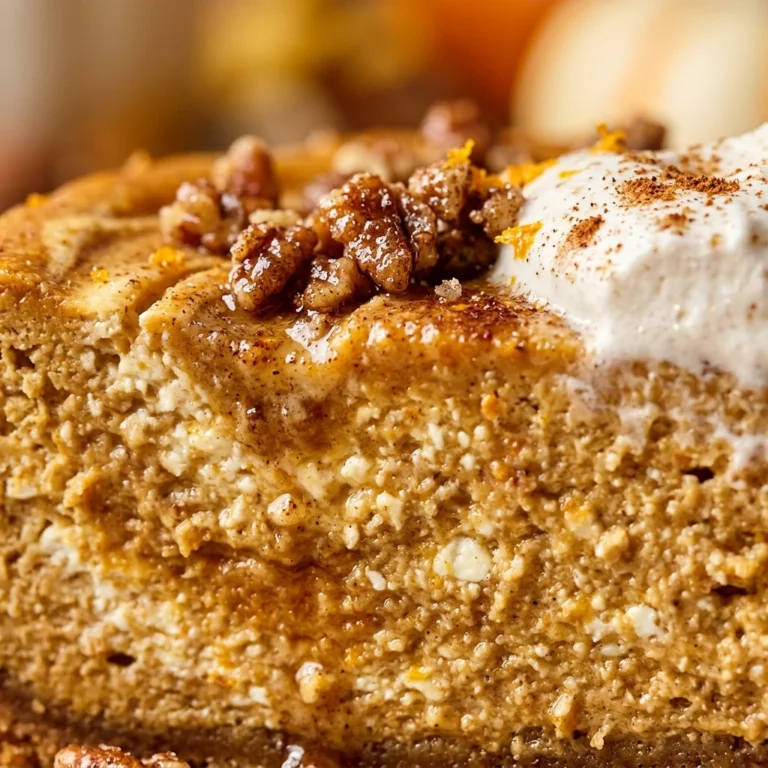 Cottage Cheese Protein Pumpkin Cheesecake - Fall
