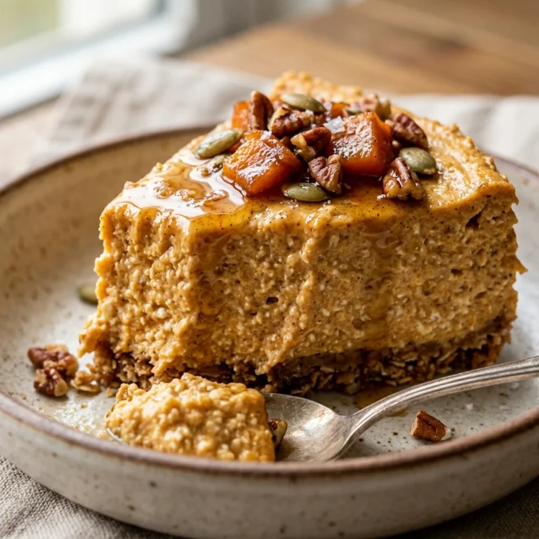 Cottage Cheese Pumpkin Cheesecake No Bake High Protein