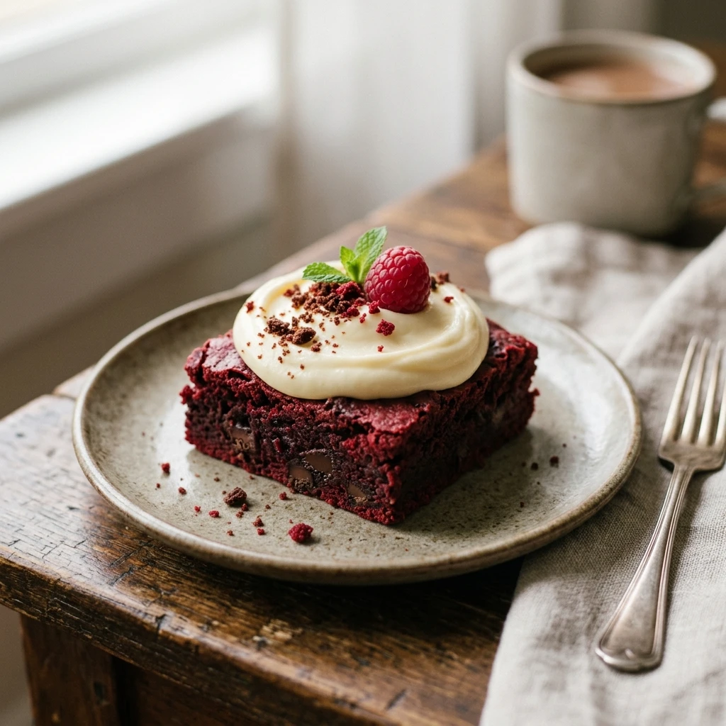 Cottage Cheese Red Velvet Brownies High Protein Low Carb